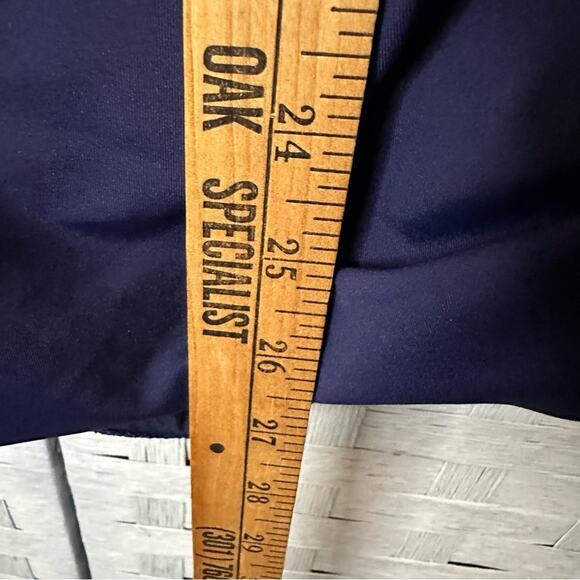 Lands’ End Classic Halter Tankini top Swim navy beach athletic summer poolside - Picture 6 of 8